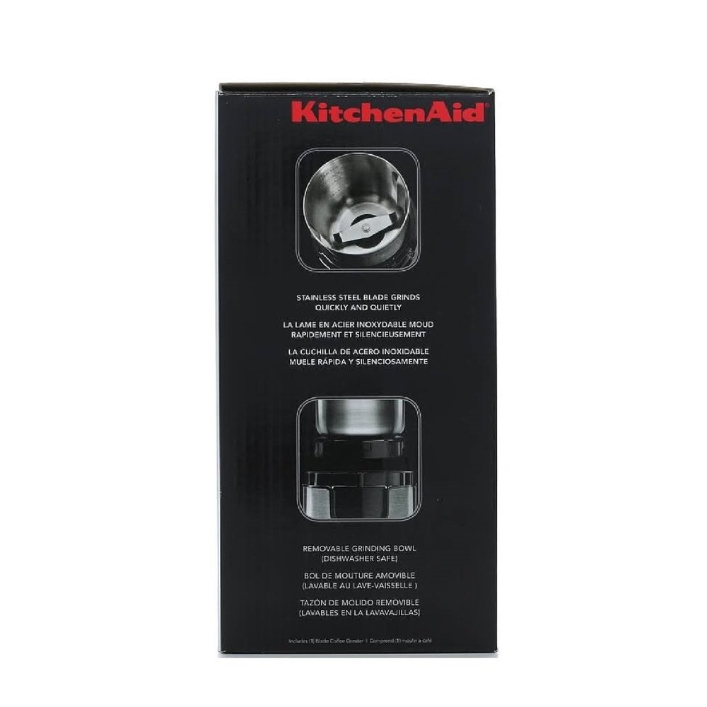 new KitchenAid Coffee Grinder in Stainless Steel on Onyx Black - Model BCG111OB - Picture 5 of 11